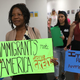 Activists gather in front of the office of Sen. Bill Nelson (D-Fla.) to ask him to help recipients of the Deferred Action for Childhood Arrivals (DACA) in February 2018 in West Palm Beach, Fla.